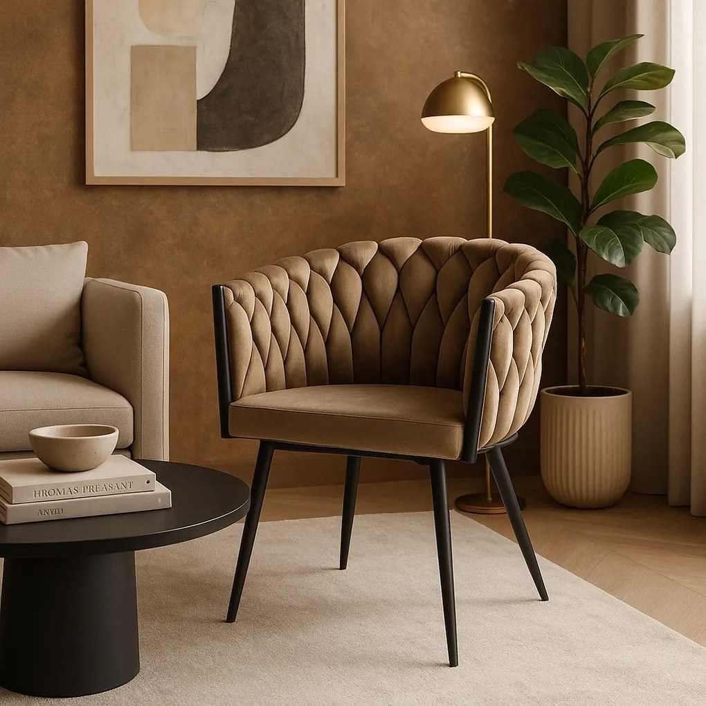 PROXIMA.store - Čalúnená jedálenska stolička ELENA FARBA: sivá