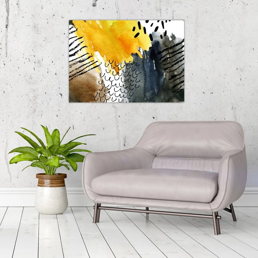Obraz - Abstraktný akvarel (70x50 cm)