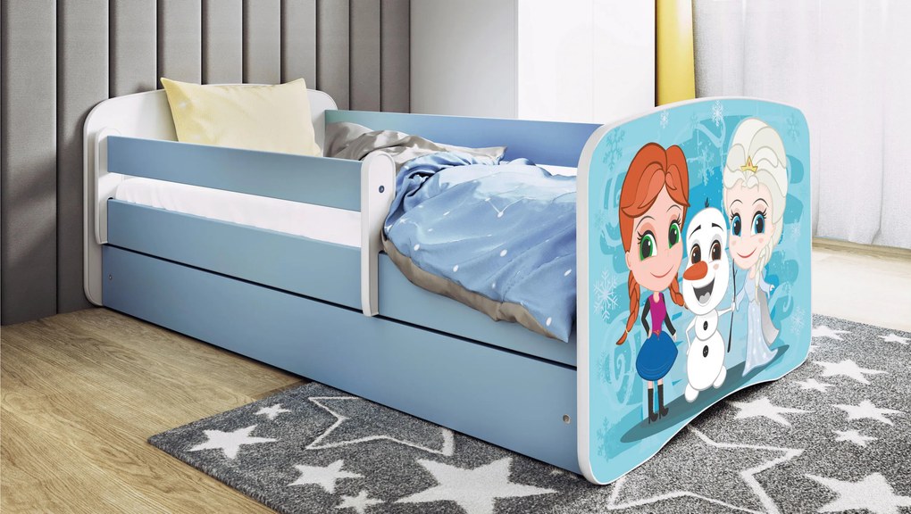 XXXLutz POSTEĽ PRE DETI A MLÁDEŽ 80/160 cm, modrá, biela MID.YOU - Detské izby - 002142000224