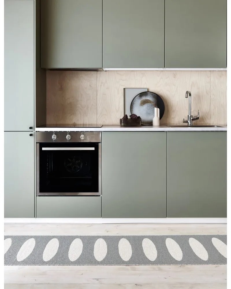 Sivý vnútorný a vonkajší behúň 70x300 cm Ella Warm Grey – Pappelina