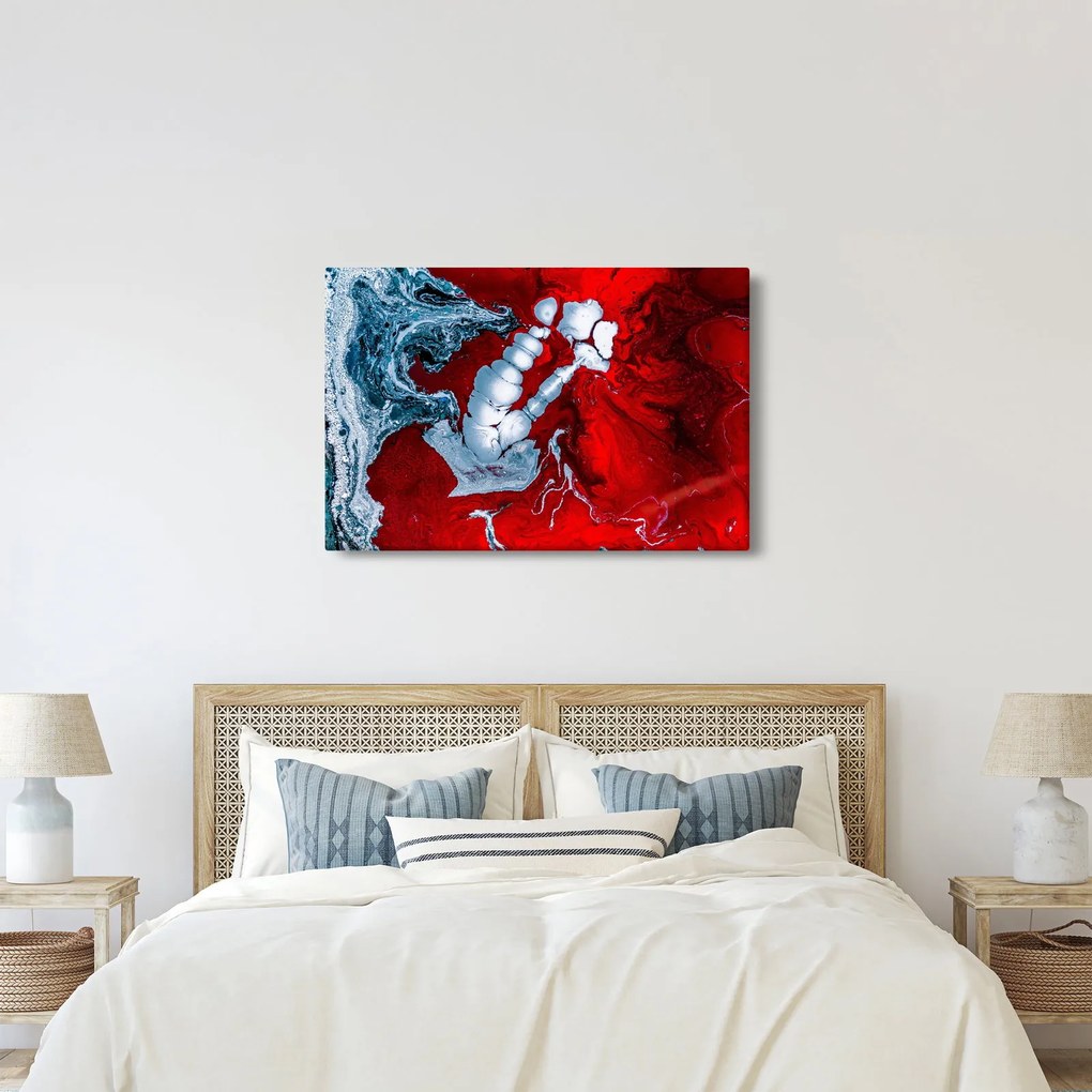 Obraz abstraktných škvŕn (90x60 cm)