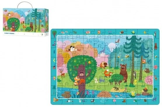 Puzzle Priatelia lesa 45x31cm 80 dielikov