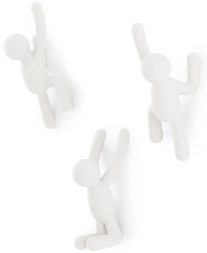 Nástenné plastové háčiky v súprave 3 ks Buddy - Umbra