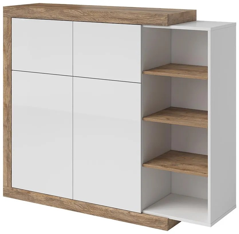 Komoda Sintra 45 2d2k dub samdal-biela