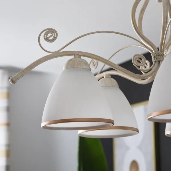 Luster na reťazi RETRO II 5xE27/60W/230V