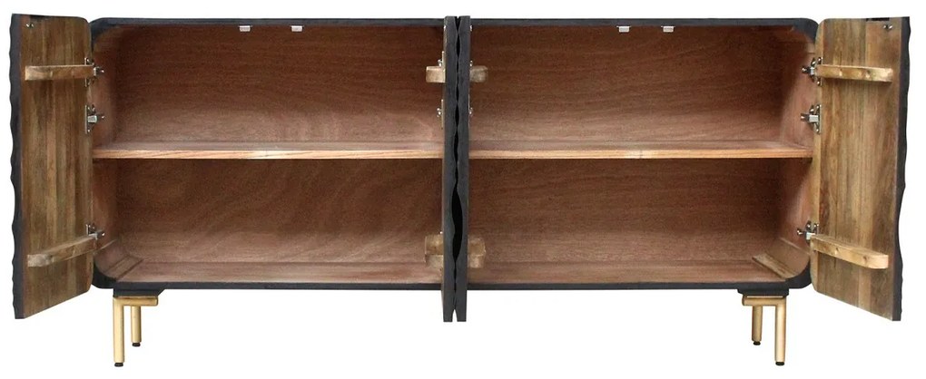 Dizajnová komoda Gavrilla 160 cm čierne mango