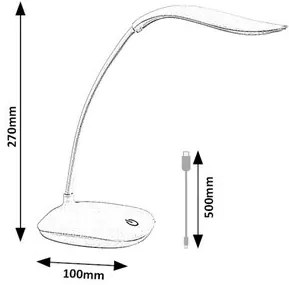 Rabalux BEDI LED stolná lampa 74234