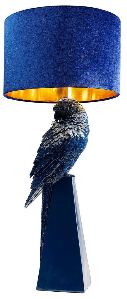 Parrot stolová lampa modrá