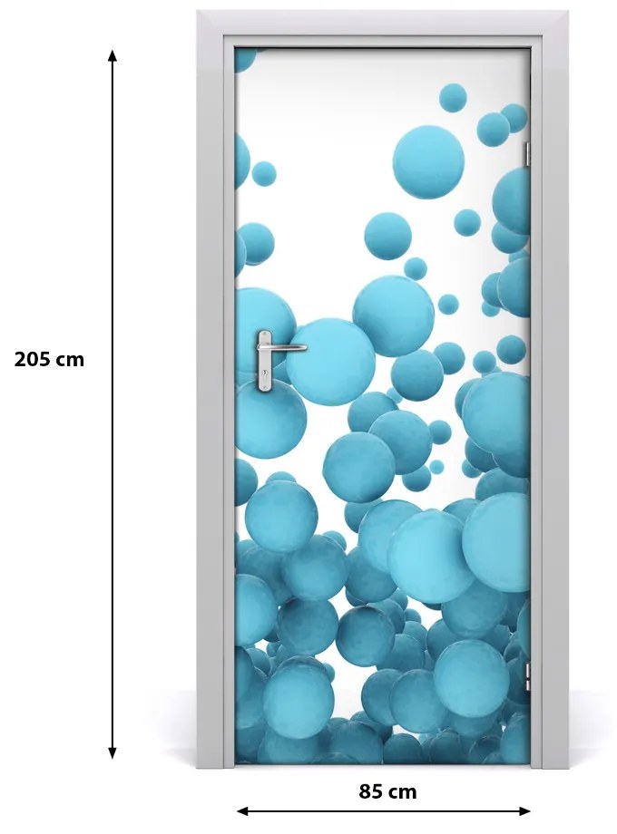 Samolepiace fototapety na dvere abstrakcie gule 85x205 cm