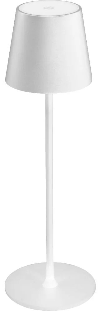 LED Stmievateľná vonkajšia stolná lampa LED/4W/4000 mAh 3000/4000/5500K IP44 biela