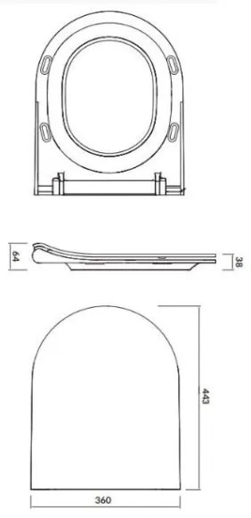 Cersanit K98-0146 - WC sedadlo CITY OVAL SoftClose biele