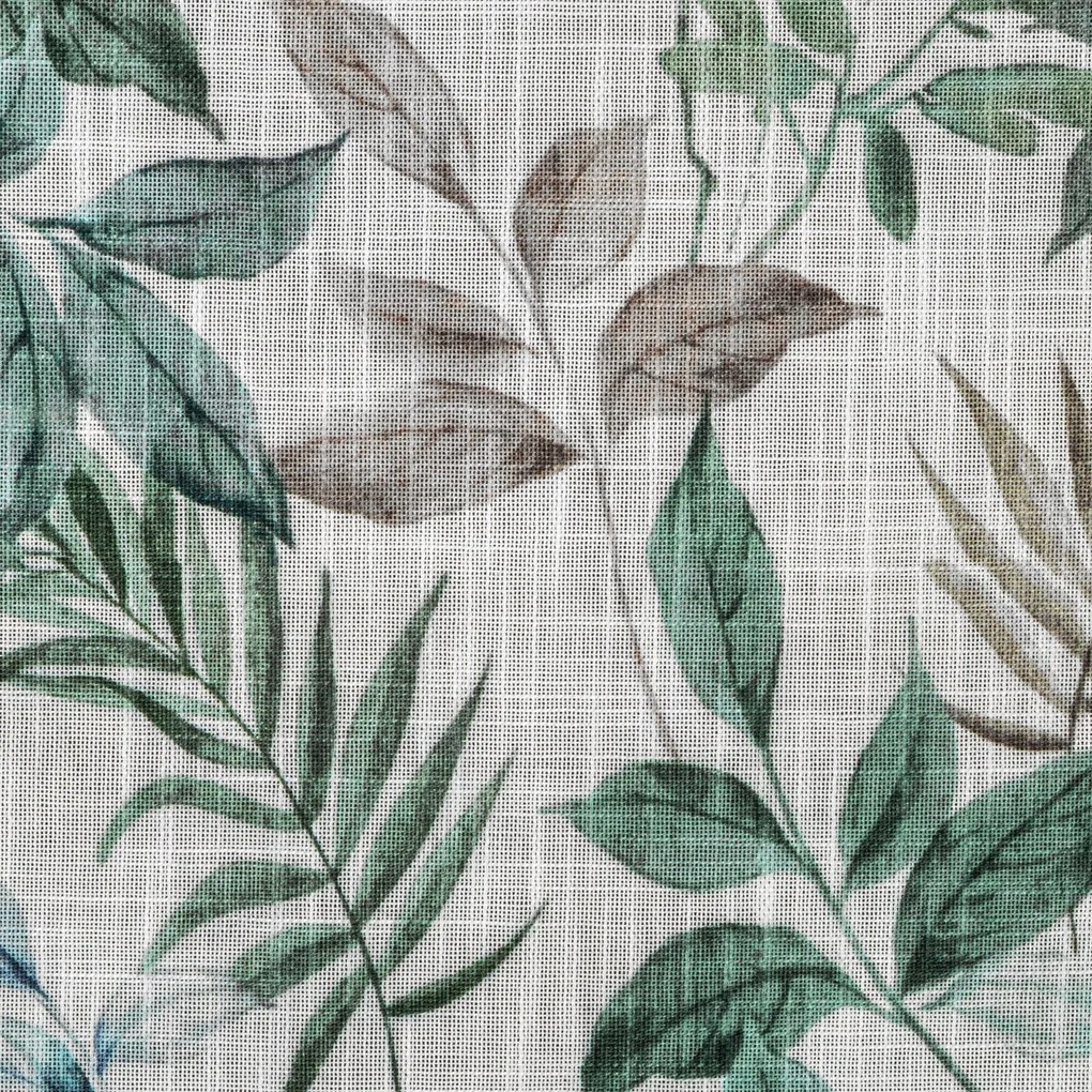 ZÁVES NA KRÚŽKOCH AMANDA 140X250 CM LISTY