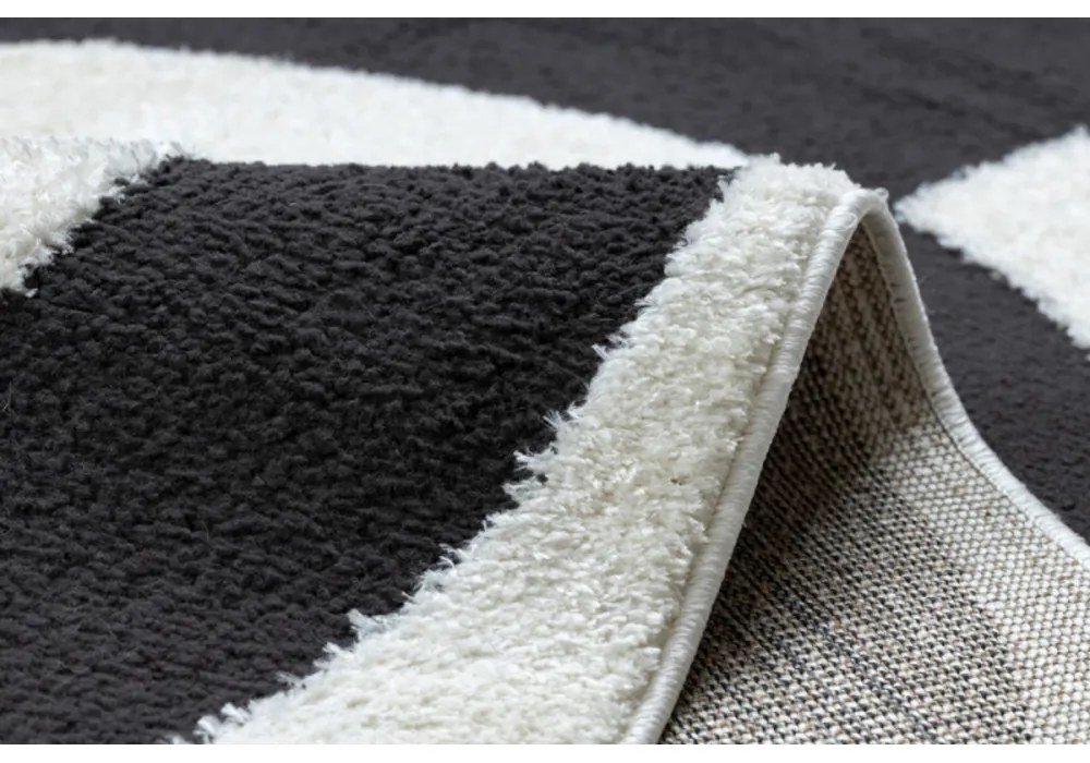 Kusový koberec Cladr krémovočierný 80x150cm