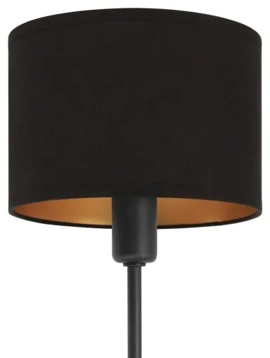 Luster na tyči MADELA 5xE14/40W/230V čierna