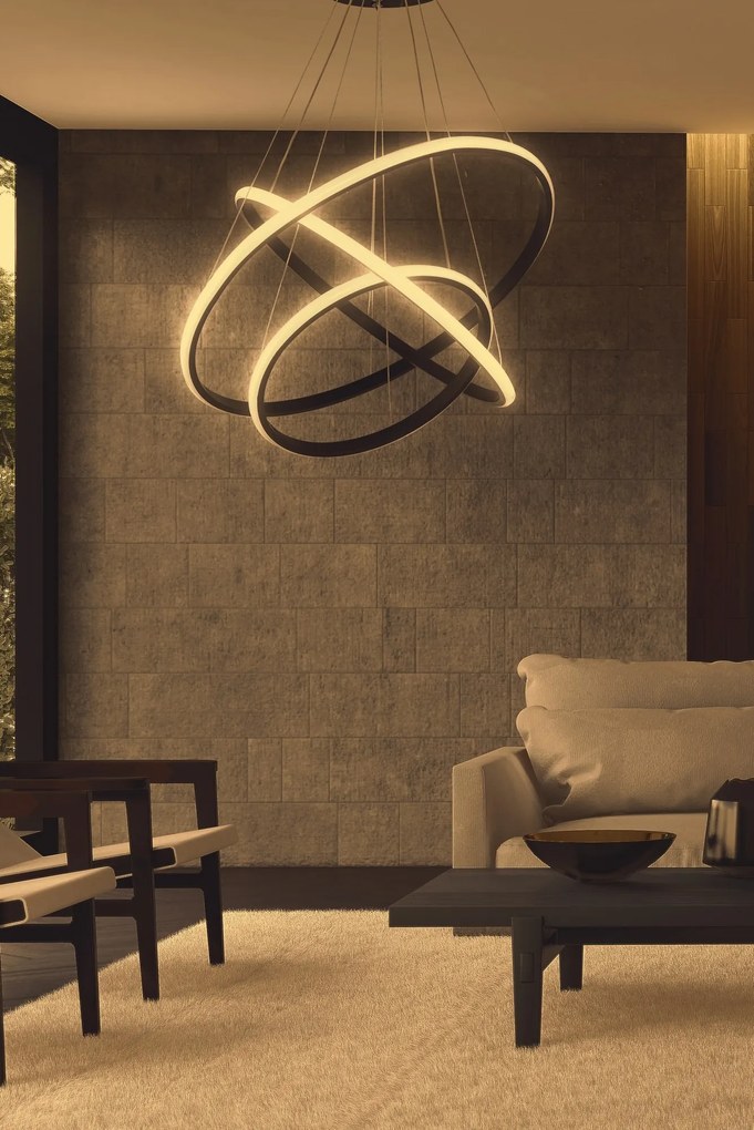 Stropní LED svítidlo URSAE černé/neutrální bílá