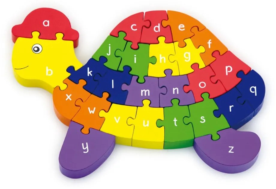 Viga 3D puzzle - korytnačka s písmenami