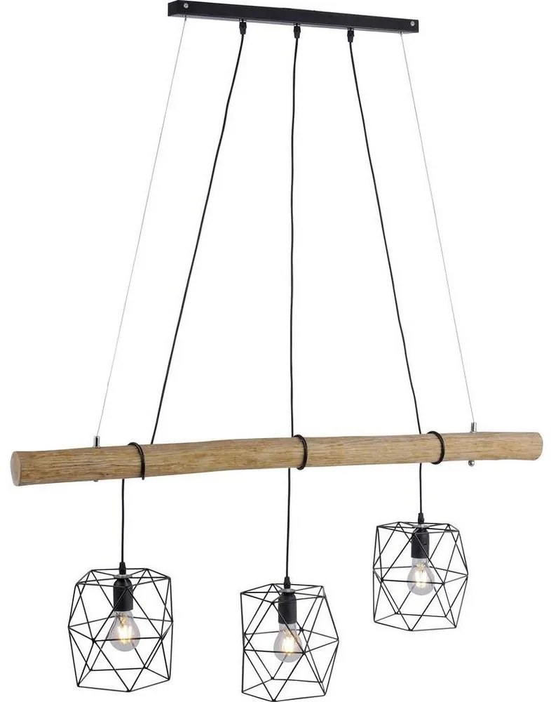 Leuchten Direkt 15503-18 - Luster na lanku EDGAR 3xE27/60W/230V