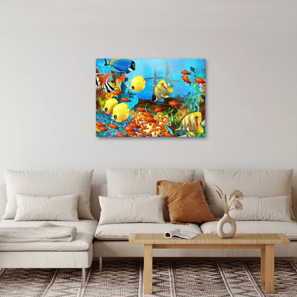 Obraz - Farebný koralový útes (70x50 cm)