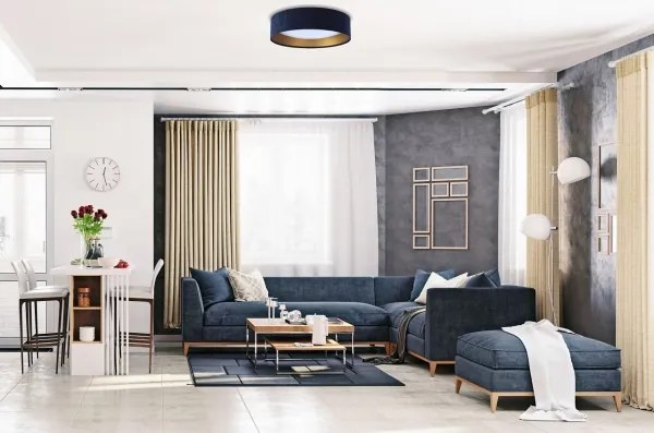 LED Stmievateľné stropné svietidlo SMART GALAXY LED/24W/230V modrá/zlatá + DO