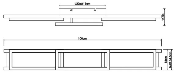 Globo 67266D1 - LED Stmievateľné stropné svietidlo ILLA LED/30W/230V + DO