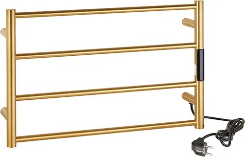 Bemeta Design Elektrický kúpeľňový radiátor / sušiak uterákov 560x370x90 mm, 63W, zlatá matná - 704153085