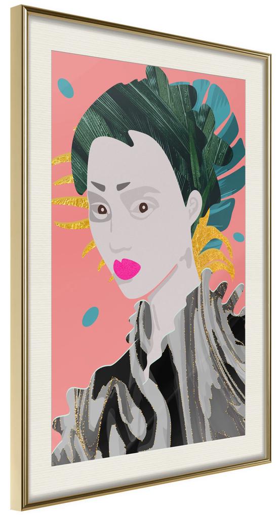 Artgeist Plagát - Asian Style [Poster] Veľkosť: 30x45, Verzia: Zlatý rám s passe-partout