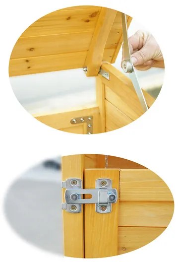 Habau Záhradný box na smetný kôš, 120 l (prírodná) (100271525)