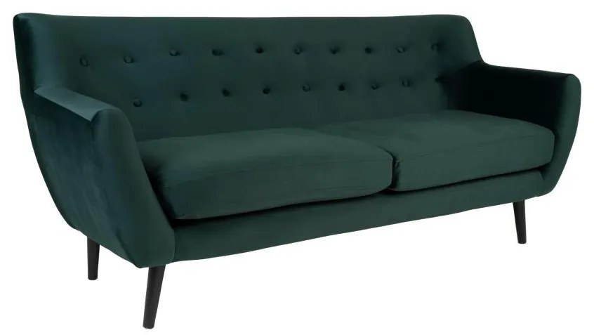House Nordic - Pohovka 3-miestna MONTE 180 cm, zelená, zamat