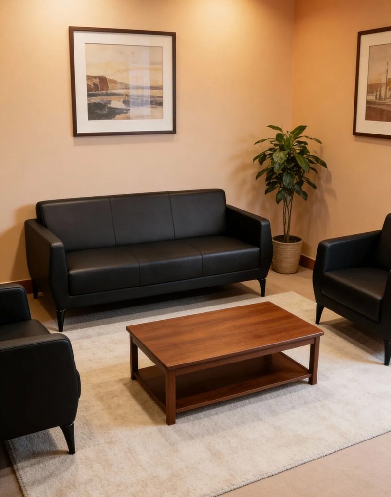 Trojmiestna pohovka Basco čierna 3