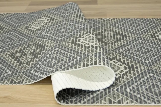 Kúpelňová penová rohož Softy-tex 827 sivá