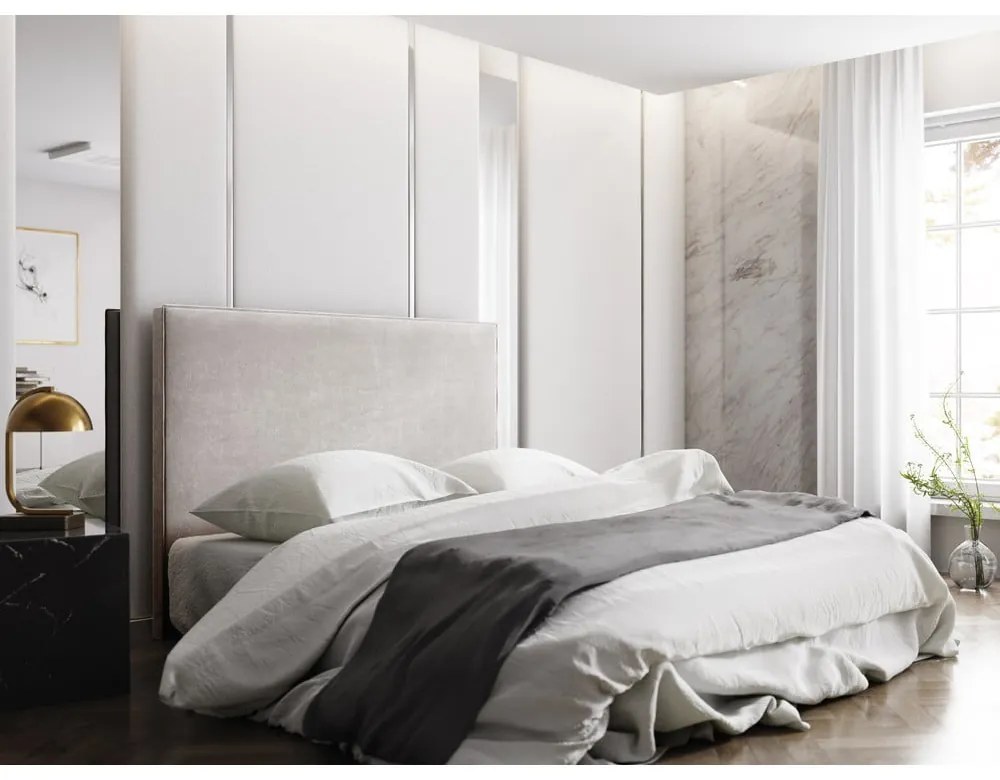 Béžové čelo postele 160x120 cm Natalia – Milo Casa