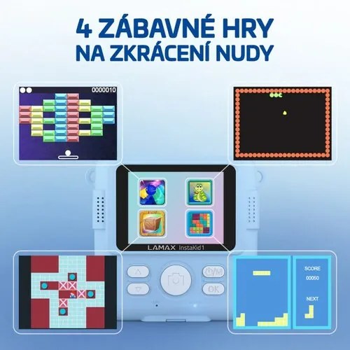 LAMAX InstaKid1 detský fotoaparát, modrá