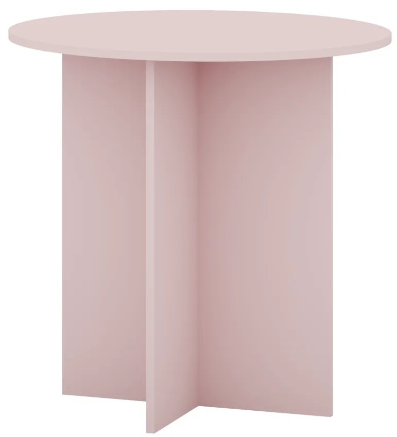 Odkladací stolík Phoebe 02 65 cm ružový