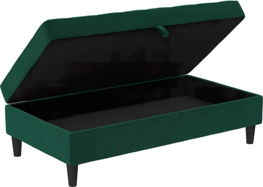 Zelená zamatová podnožka Presley – Støraa