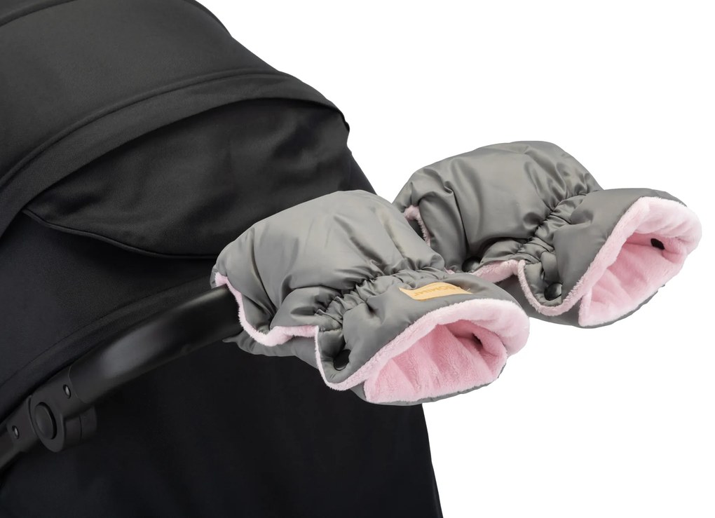 Bomimi FLAF PREMIUM rukavice na kočík, grey-pink
