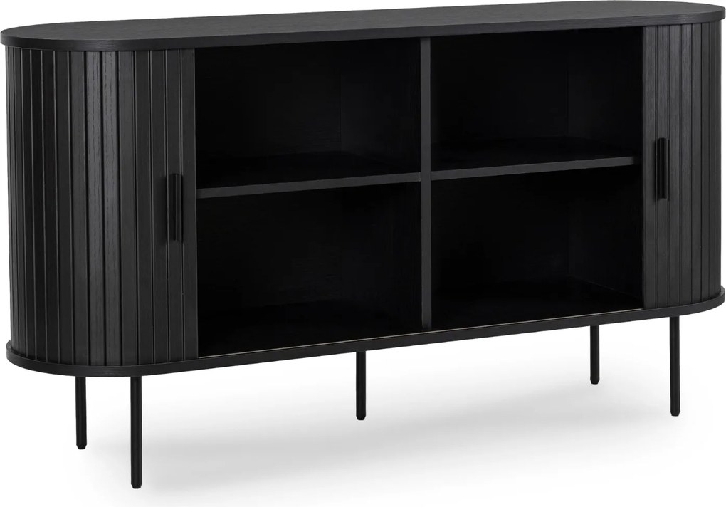 Vintino Posuvná komoda TRISHA 140 cm – čierna