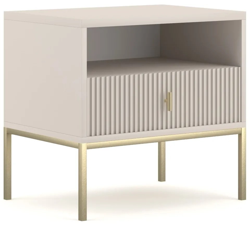 Nočný stolík Maggiore 53,9 cm kašmír/zlatý