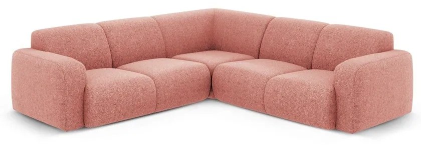 Ružová rohová pohovka (variabilná/do L) Molino – Micadoni Home