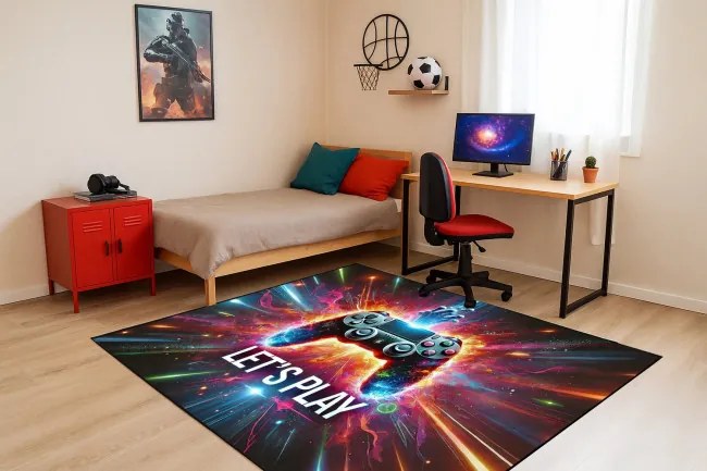 Protišmykový herný koberec Lets Play
