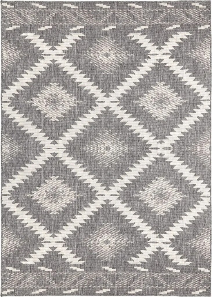 Hanse Home, DOPREDAJ: 120x170 cm Kusový koberec Twin Supreme 103428 Malibu grey creme – na von aj na doma, 120x170, šedá, chodba / predsieň