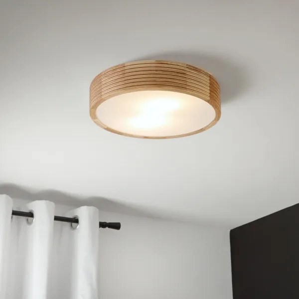 BRILAGI - LED stropné svietidlo CARVALHO MODERN 2xE27/60W/230V pr. 37,5 cm dub