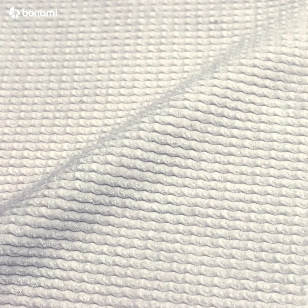 Biela menčestrová rozkladacia/s úložným priestorom pohovka 215 cm Bjork – Bonami Selection