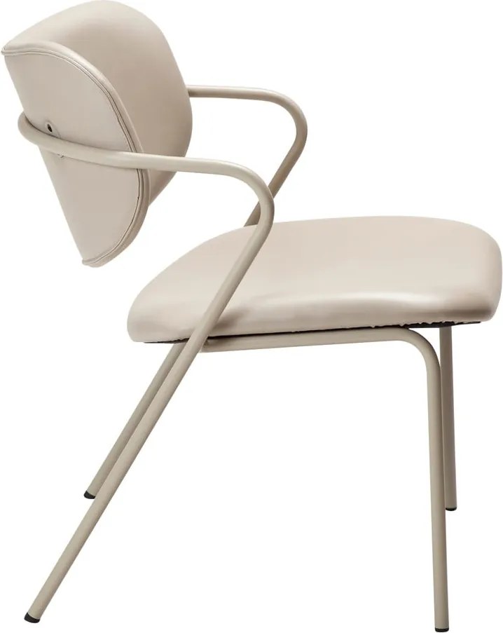 Béžové kreslo z imitácie kože Zed – DAN-FORM Denmark