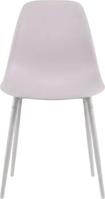 Jedálenská stolička OSAKA plastová, ružovo-sivá