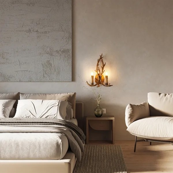 Brilagi - Nástenné svietidlo DEER 2xE14/10W/230V parohy