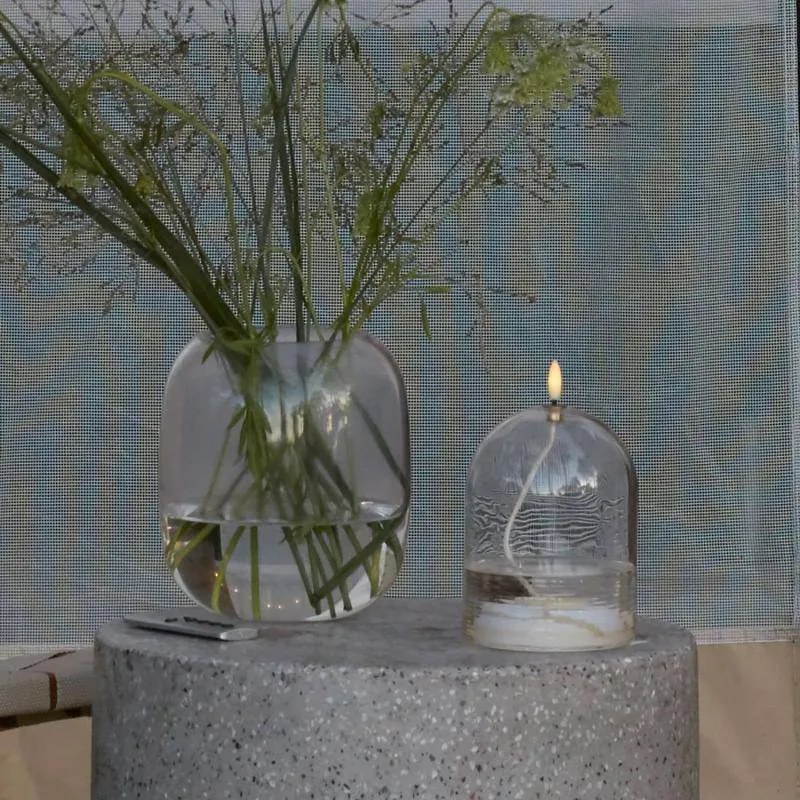 SIRIUS LED olejová lampa Dea, Ø11 x 15 cm, číra