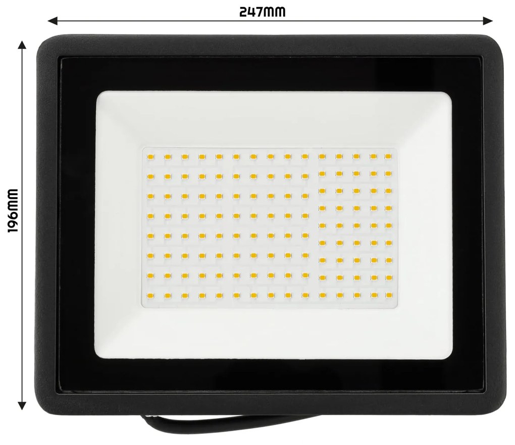 BERGE LED reflektor 100W IP65 studená biela