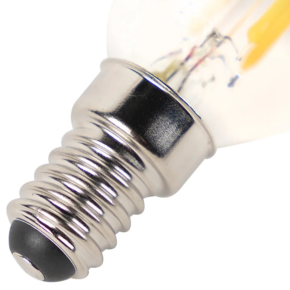 Sada 4 stmievateľných LED žiaroviek E14 P45 číre 3W 250lm 2700K
