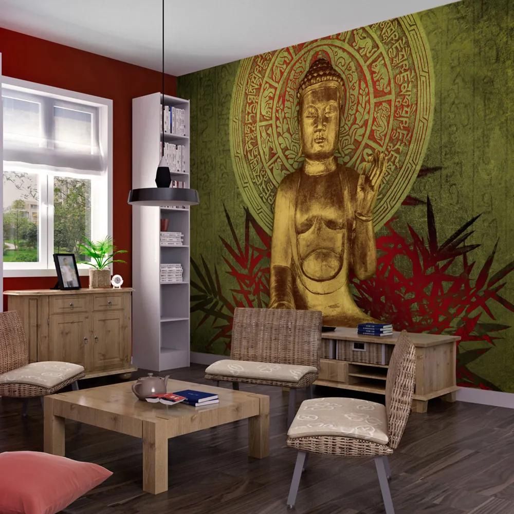 Artgeist Fototapeta - Golden Buddha Veľkosť: 200x154, Verzia: Standard