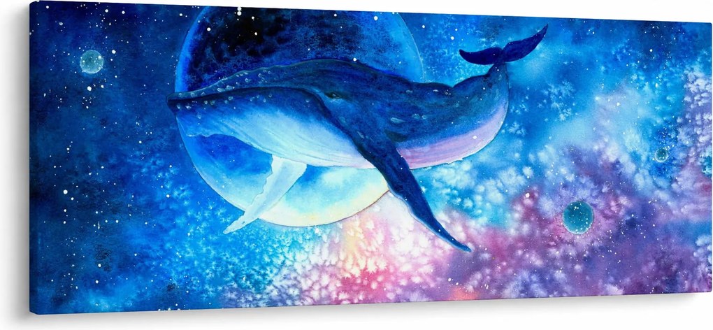 Obraz - Vesmírna veľryba (120x50 cm)